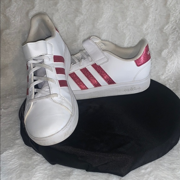 adidas Shoes - Adidas women White and Pink Sneakers